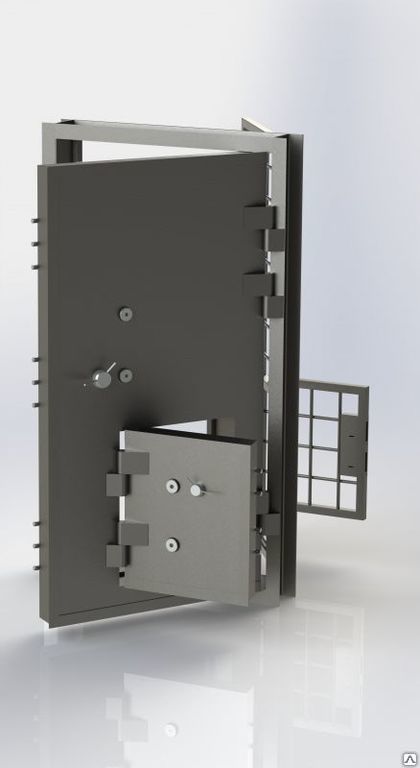 Дверь бронированная VII класса устойчивости к взлому с люком