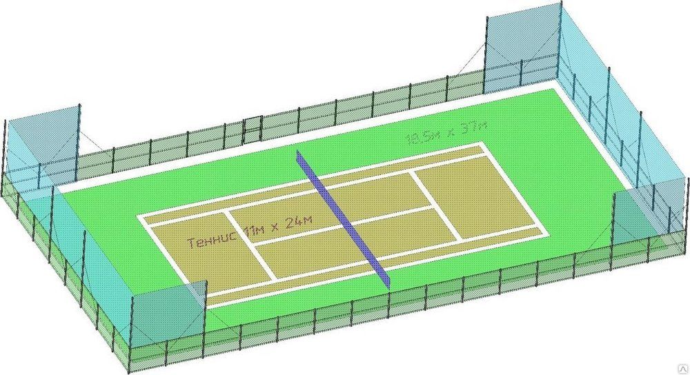 Сетка для ограждения теннисного корта