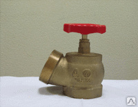 Клапан пожарный латунный угловой 125° Ду 65 