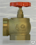 Клапан КПЛМ 65-1 пожарный латунный угловой 90°