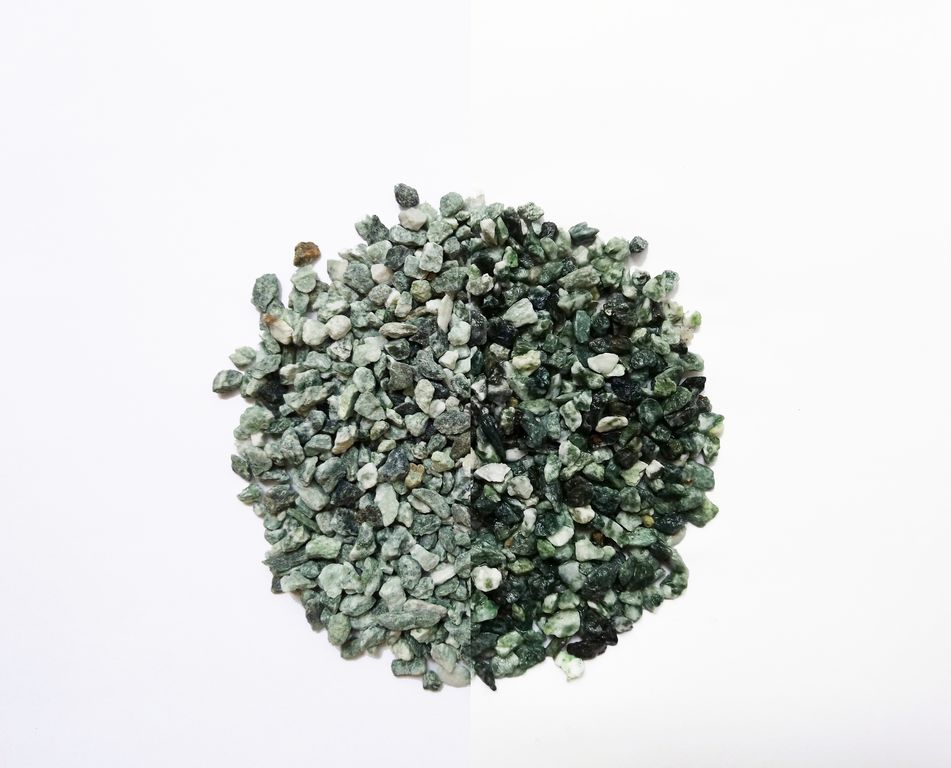 Гранит крошка серо-зелёная, Жардин 1-4 мм, 1000кг