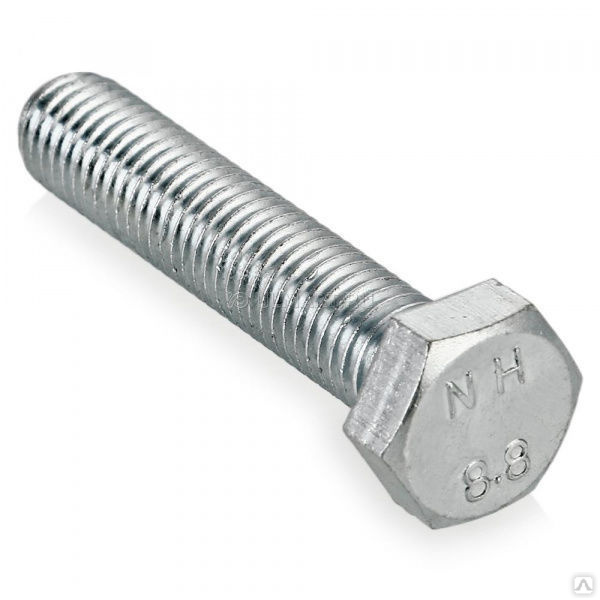 Болт с шестигранной головой и полной резьбой DIN 933 оц. 5,8, 16*80 ...