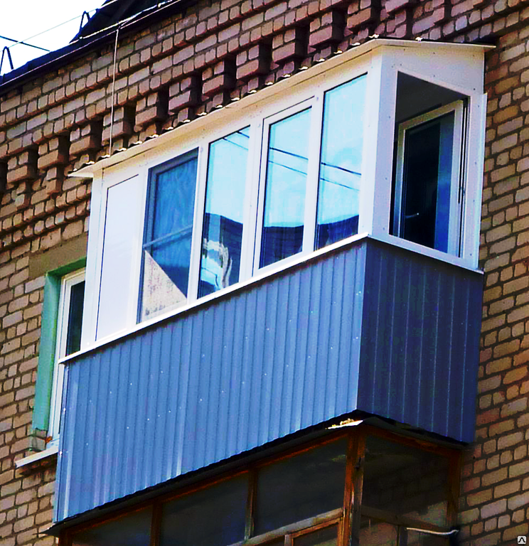 Обшивка балкона профнастилом своими руками