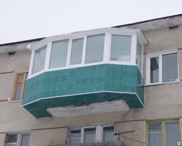 Обшивка балкона снаружи