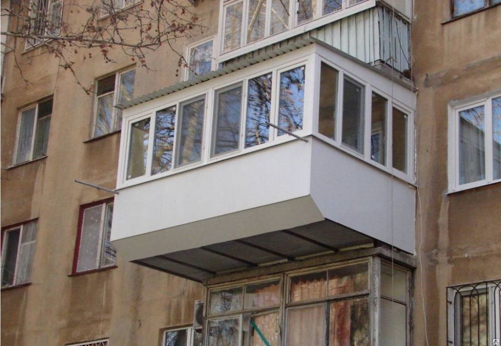 Остекление и отделка балконов в хрущевке под ключ